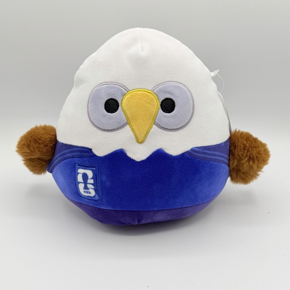 Squishmallows Clutch Eagle FIFA World Cup 2026 USA 8" Plush NWT READ